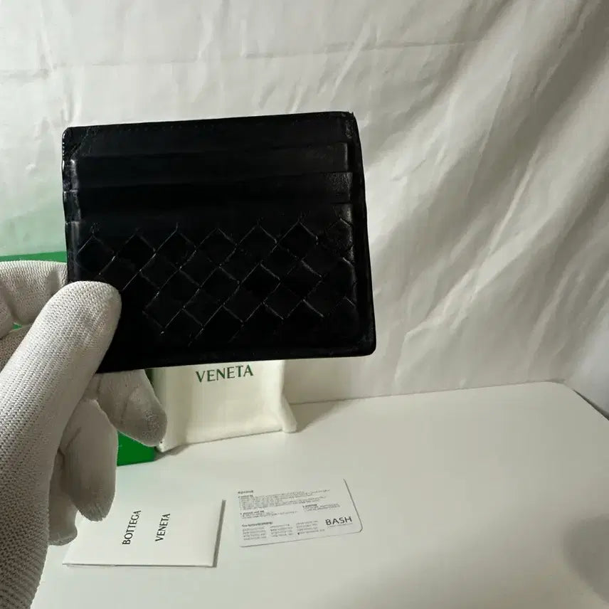 [BUNJANG] Bottega Veneta Intrecciato Card Wallet Black / 보테가베네타 인트레아치토 카드지갑 블랙 (OS)