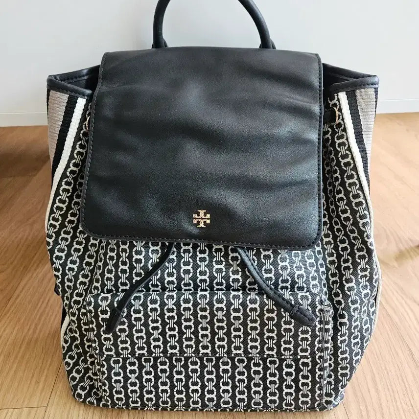 [BUNJANG] Tory Burch Gemini Link Canvas Backpack / 토리버치 제미나이 링크 캔버스 백팩