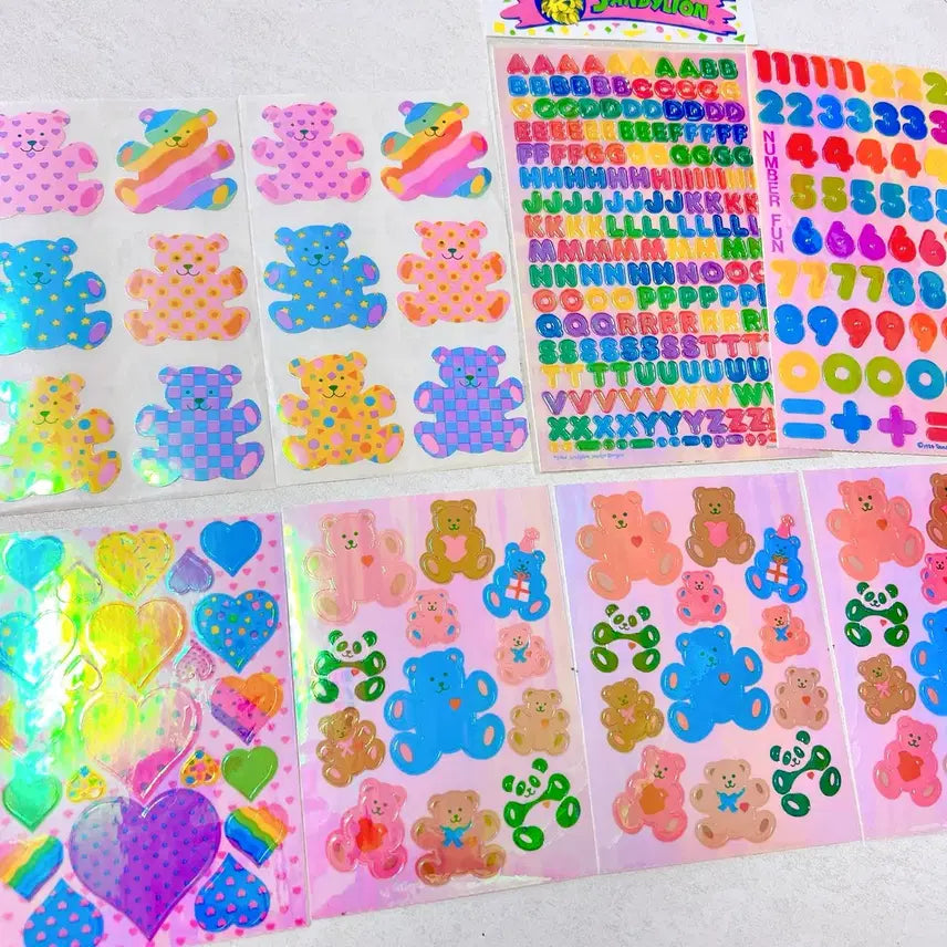 [BUNJANG] Sandy Lion Pearly Big Teddy Vintage Stationery Bundle Set / 샌디라이온 펄리 빅테디 고전문구 단종문구 펄리 맥시 일괄