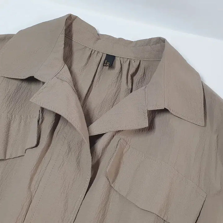 [BUNJANG] SOO Linen Blend Pocketed Midi Dress / SOO 바스락원피스