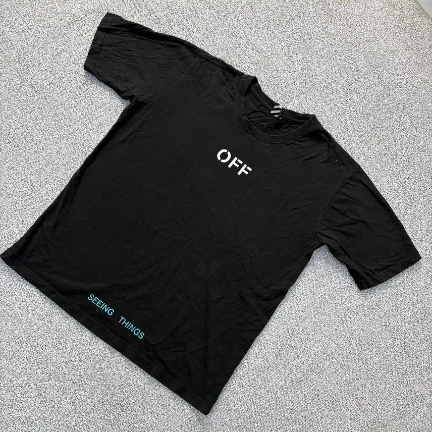[BUNJANG] 2XL Lettering T-Shirt / 2XL 꺼짐 레터링 반팔 티셔츠 0420J