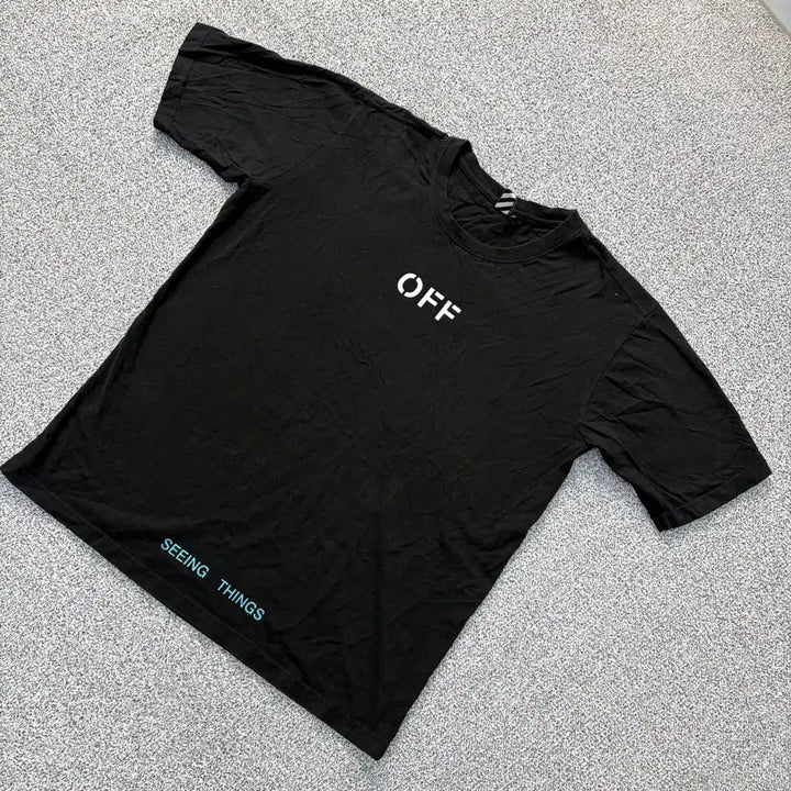 [BUNJANG] 2XL Lettering T-Shirt / 2XL 꺼짐 레터링 반팔 티셔츠 0420J