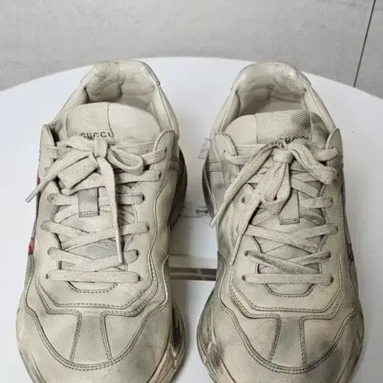 [BUNJANG] Gucci Rhyton Leather Sneakers / 구찌 입술 롸이톤 정품
