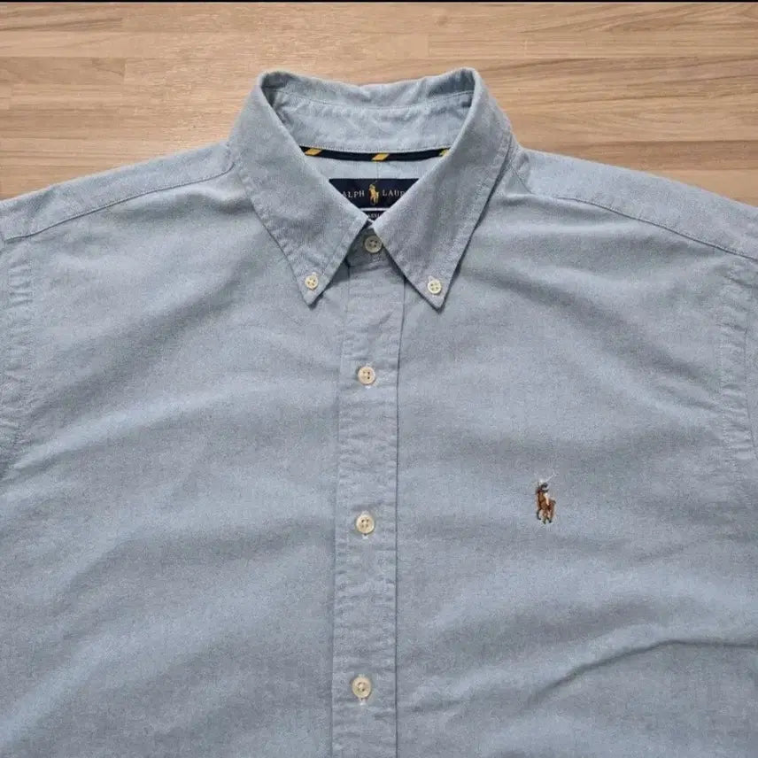 [SOLD OUT] (110) 폴로 블루 옥스포드 남방 셔츠 긴팔