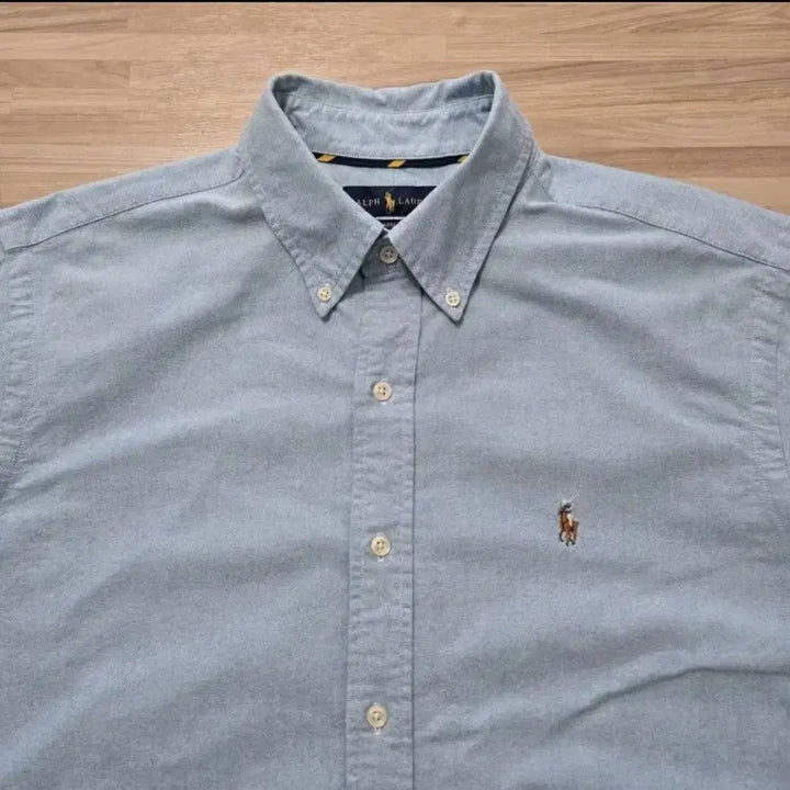 [SOLD OUT] (110) 폴로 블루 옥스포드 남방 셔츠 긴팔