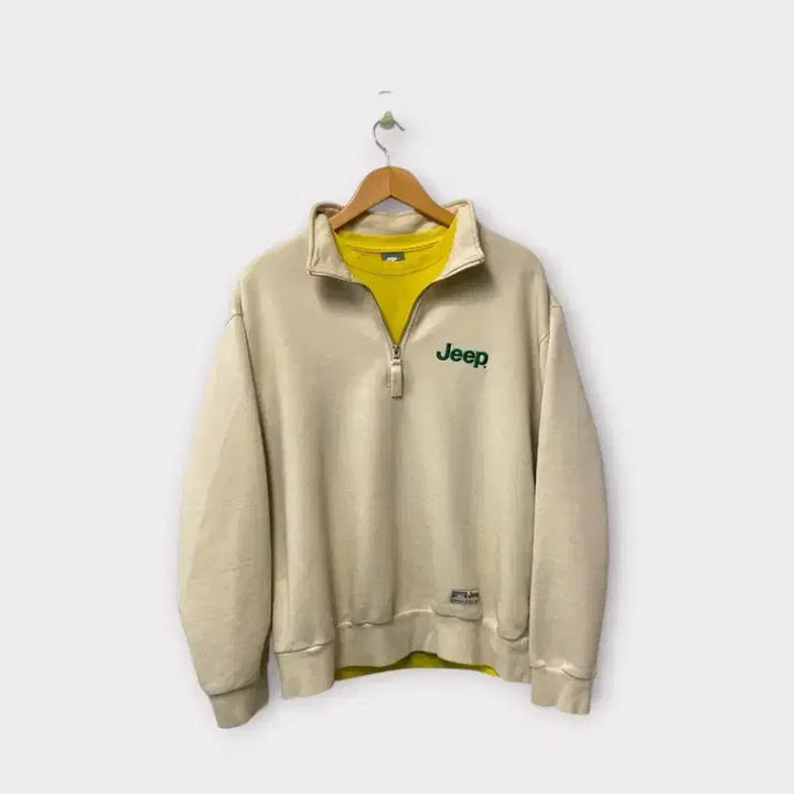 [BUNJANG] JEEP Half-Zip Sweatshirt / 지프 JEEP 반집업 맨투맨 L