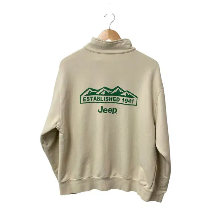 [BUNJANG] JEEP Half-Zip Sweatshirt / 지프 JEEP 반집업 맨투맨 L