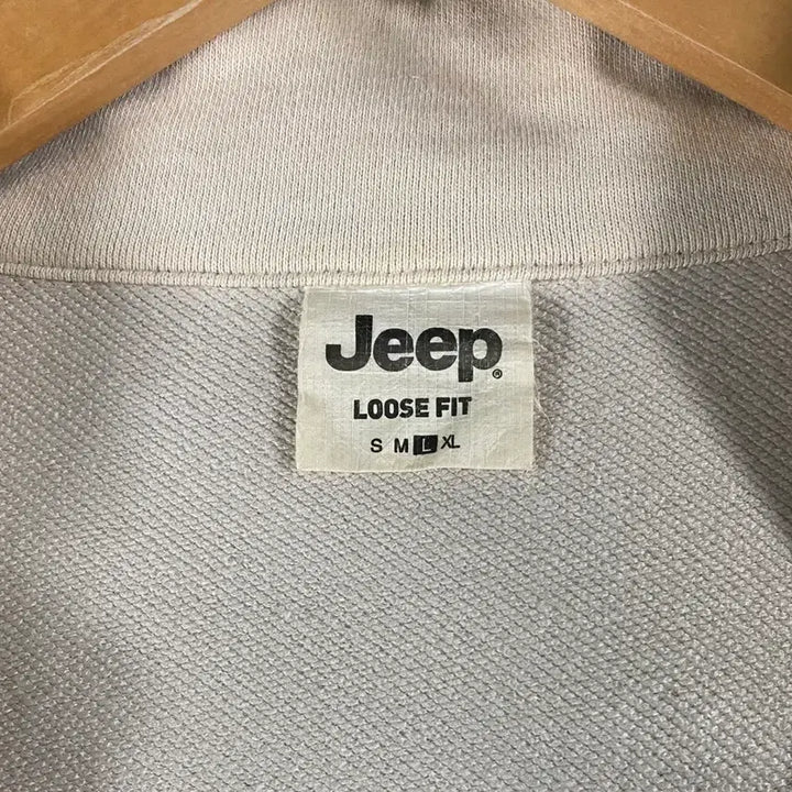 [BUNJANG] JEEP Half-Zip Sweatshirt / 지프 JEEP 반집업 맨투맨 L