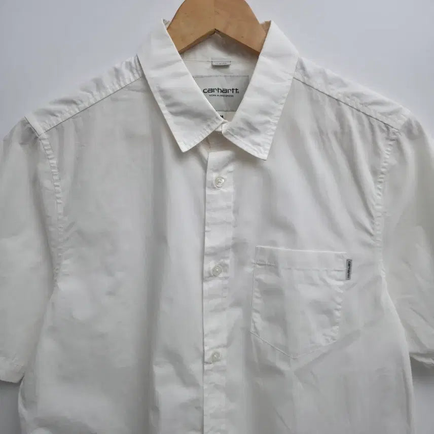[BUNJANG] Carhartt WIP White Short Sleeve Shirt / [M] 칼하트 wip 화이트 반팔 셔츠
