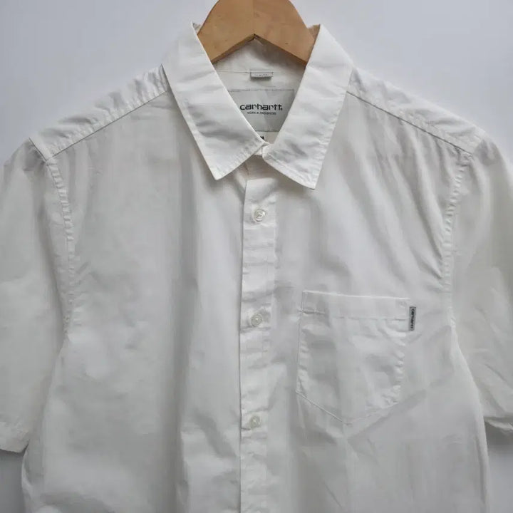 [BUNJANG] Carhartt WIP White Short Sleeve Shirt / [M] 칼하트 wip 화이트 반팔 셔츠