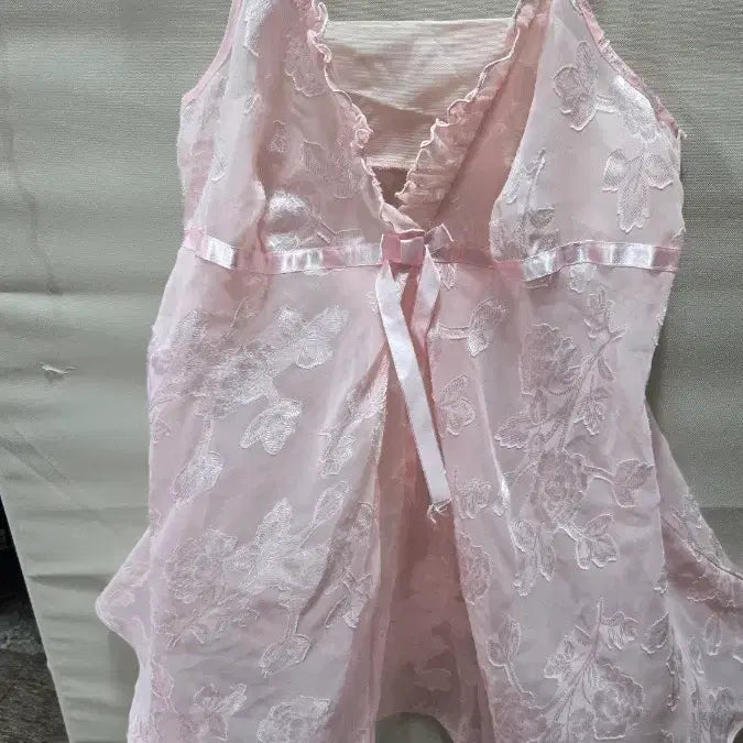 [BUNJANG] Pink Floral Embroidered Slip Dress / 슬립95