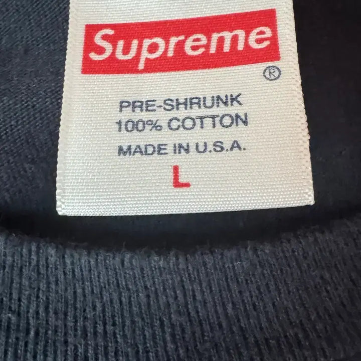 [BUNJANG] Supreme Cross Box Logo T-shirt Navy / 슈프림 크로스 박스 로고 티셔츠 네이비