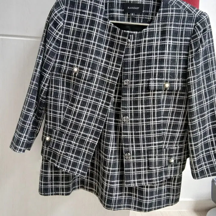 [BUNJANG] Blanche Jolie Tweed Jacket and Skirt Set / 블랑쇼 졸리 트위드 자켓 스커트 셋업 s