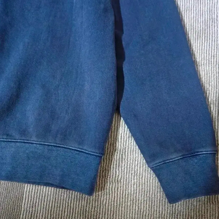 [BUNJANG] Pigment Washed Denim Sweatshirt (M) / 청데님 워싱 맨투맨~새상품