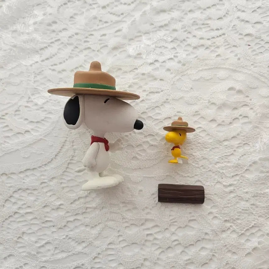 [BUNJANG] Snoopy Woodstock Camping Figure Set / 스누피 우드스탁 캠핑 피규어 세트