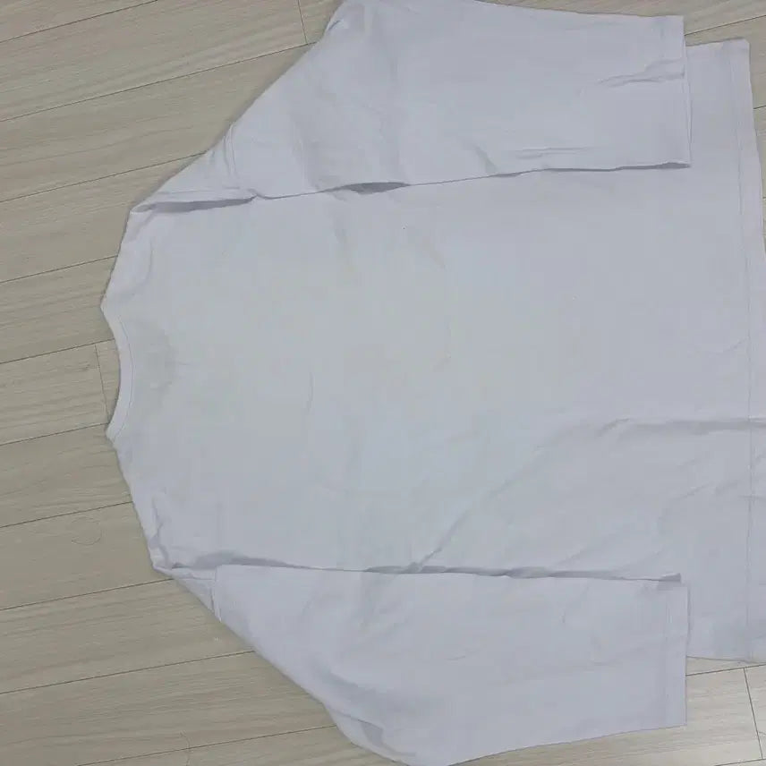 [BUNJANG] Maison Mineed Long Sleeve White T-shirt / 메종미네드 롱슬리브 화이트 s사이즈