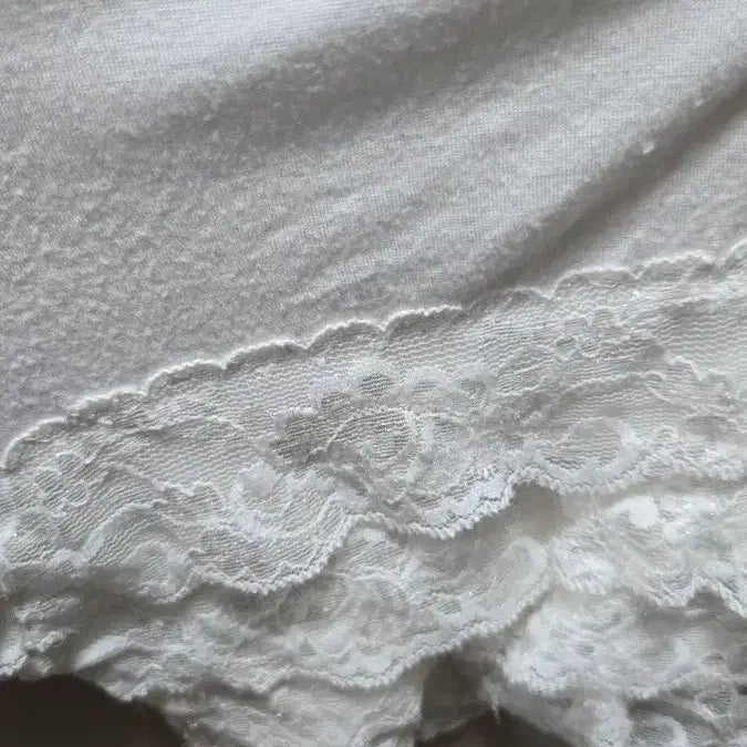 [BUNJANG] White Lace Trimmed Inner Shorts (Size 90) / 속바지90