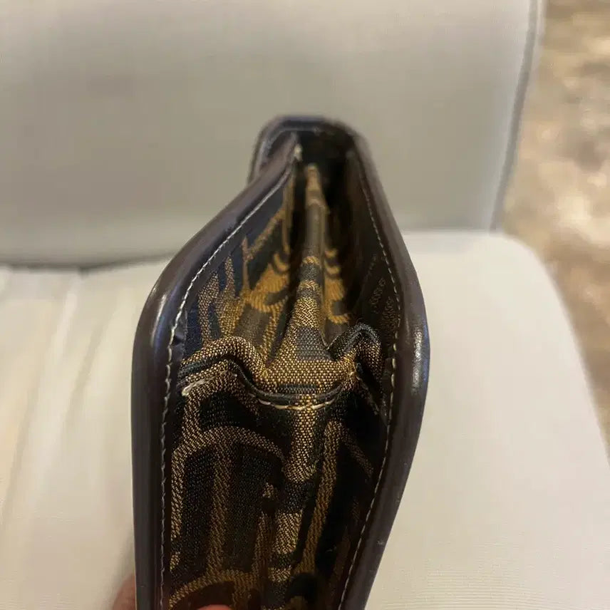 [BUNJANG] Fendi FF Logo Brown Clutch / (정품)펜디 FF 로고 브라운 클러치