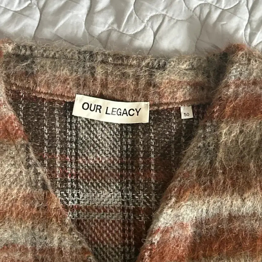 [BUNJANG] Our Legacy Mohair Cardigan Check / [50] 아워레가시 모헤어 가디건 어멘트 체크