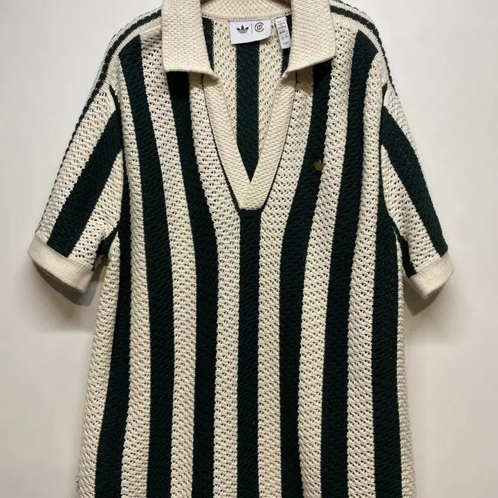 [BUNJANG] Adidas x CLOT Stripe Knit Shirt / 아디다스 x 클랏 스트라이프 반팔 니트 셔츠