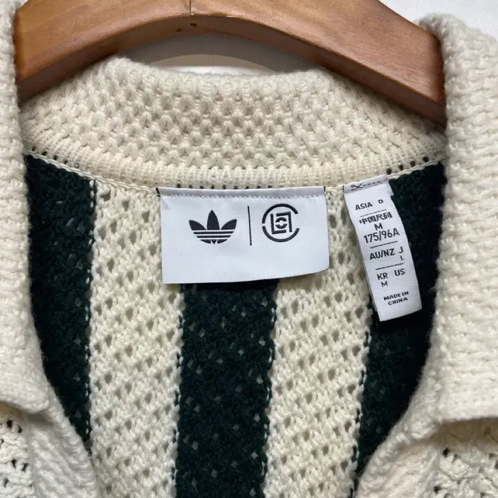 [BUNJANG] Adidas x CLOT Stripe Knit Shirt / 아디다스 x 클랏 스트라이프 반팔 니트 셔츠