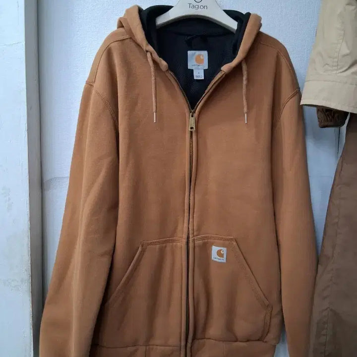 [SOLD OUT] 칼하트 브라운 후드집업 자켓S
