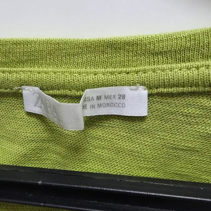 [BUNJANG] Zara V-Neck T-Shirt - Pistachio, M / zara 자라 브이넥 티셔츠 - 피스타치오,M