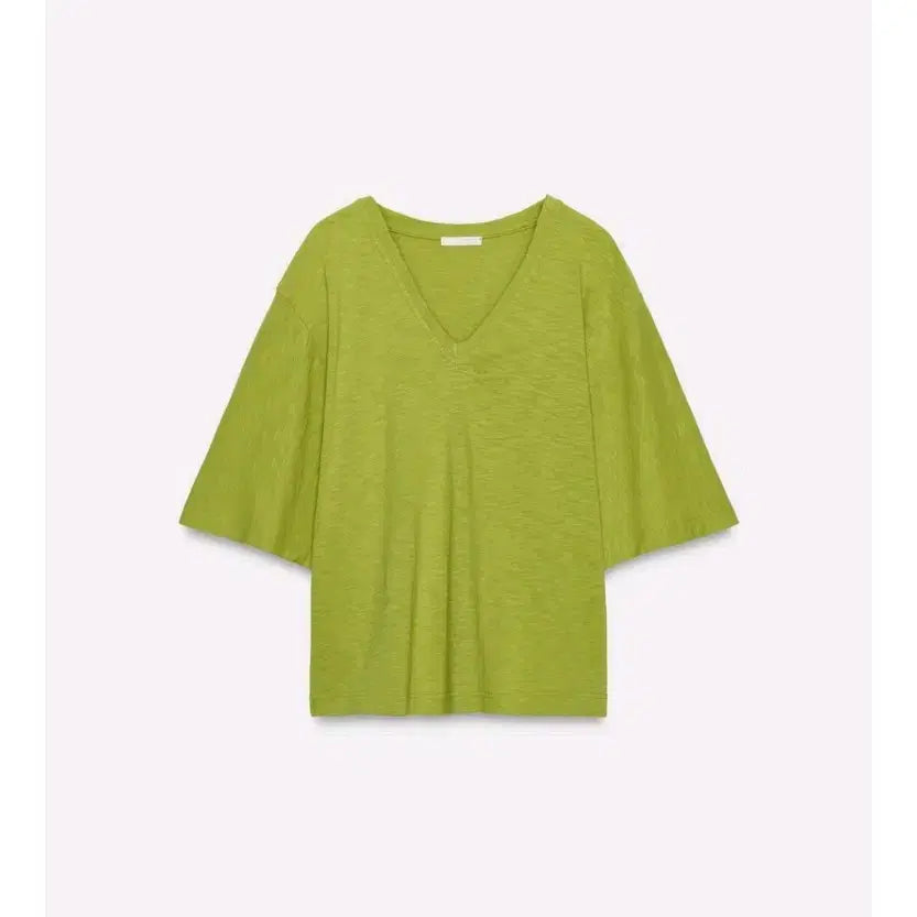 [BUNJANG] Zara V-Neck T-Shirt - Pistachio, M / zara 자라 브이넥 티셔츠 - 피스타치오,M