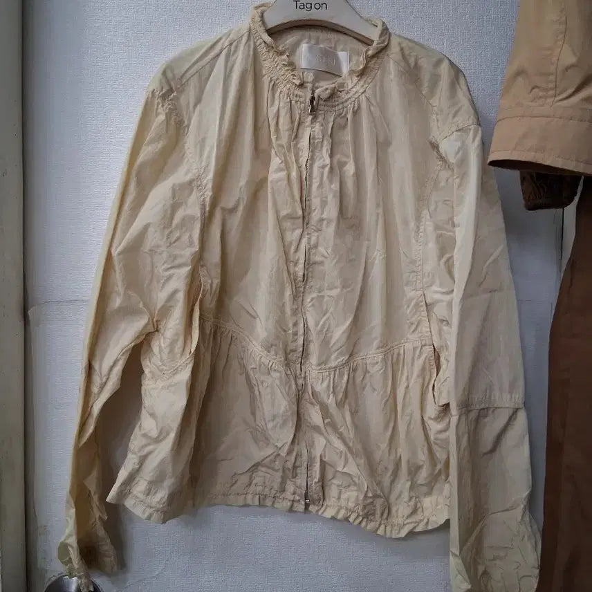 [SOLD OUT] SJSJ 아이보리 여성 집업 자켓 44 55