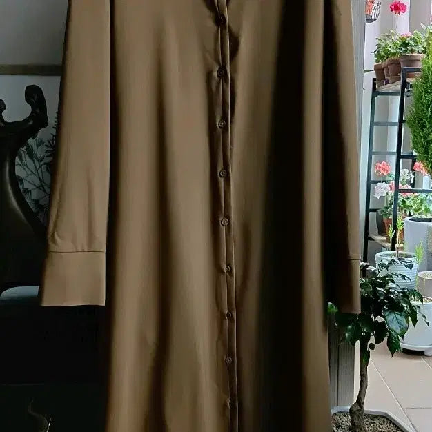 [BUNJANG] COS Camel Long Shirt Dress EUR 36 / COS카멜색 롱 셔츠 원피스36