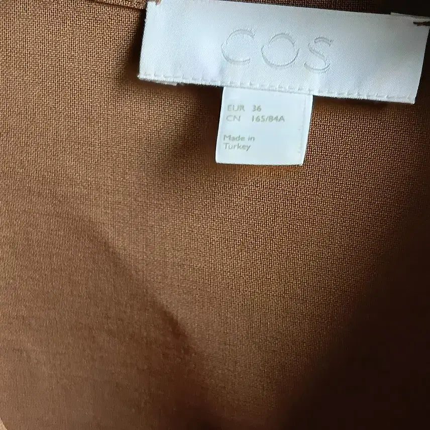 [BUNJANG] COS Camel Long Shirt Dress EUR 36 / COS카멜색 롱 셔츠 원피스36