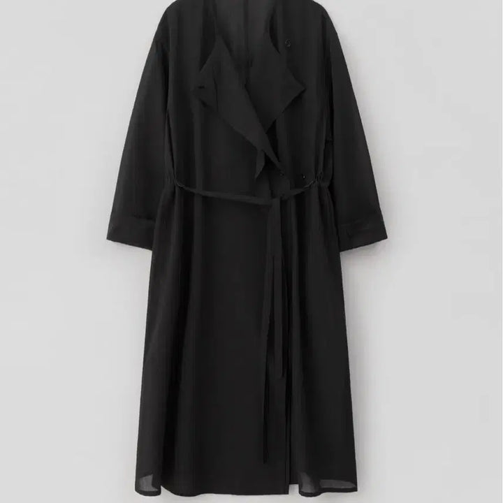[BUNJANG] rrace Summer Wool Trench Coat - Black / 레이스 rrace Summer Wool Trench Coat_Black