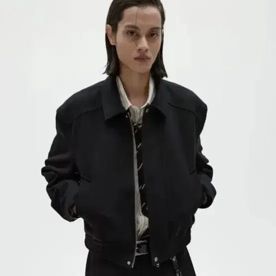 [BUNJANG] Elmood Matio Blouson Black 46 / 엘무드 마티오 블루종 블랙 46