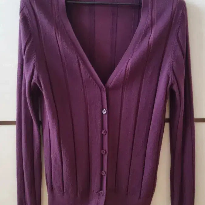 [BUNJANG] Purple Knit Top and Cardigan / 보라색 니트탑과 가디건