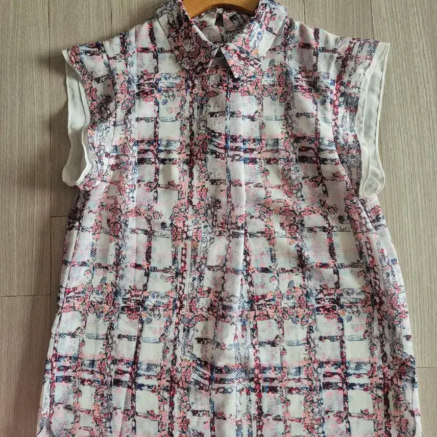 [SOLD OUT] SJSJ 체크 블라우스 셔츠 76-90-155