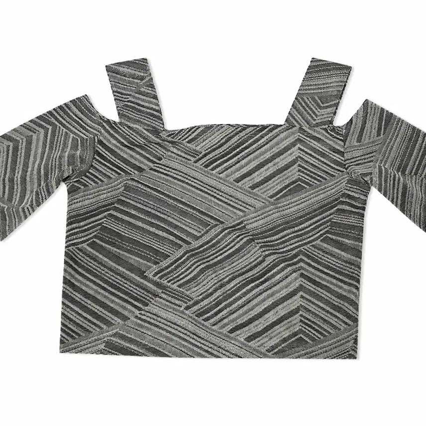 [BUNJANG] Mischief Off-Shoulder Cropped T-Shirt / 미스치프 오프숄더