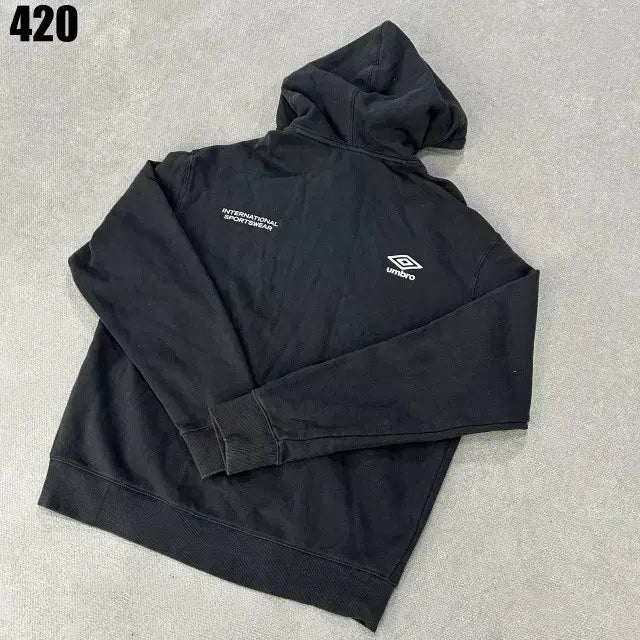 [BUNJANG] Umbro Black Hoodie / 엄브로 블랙 후드티