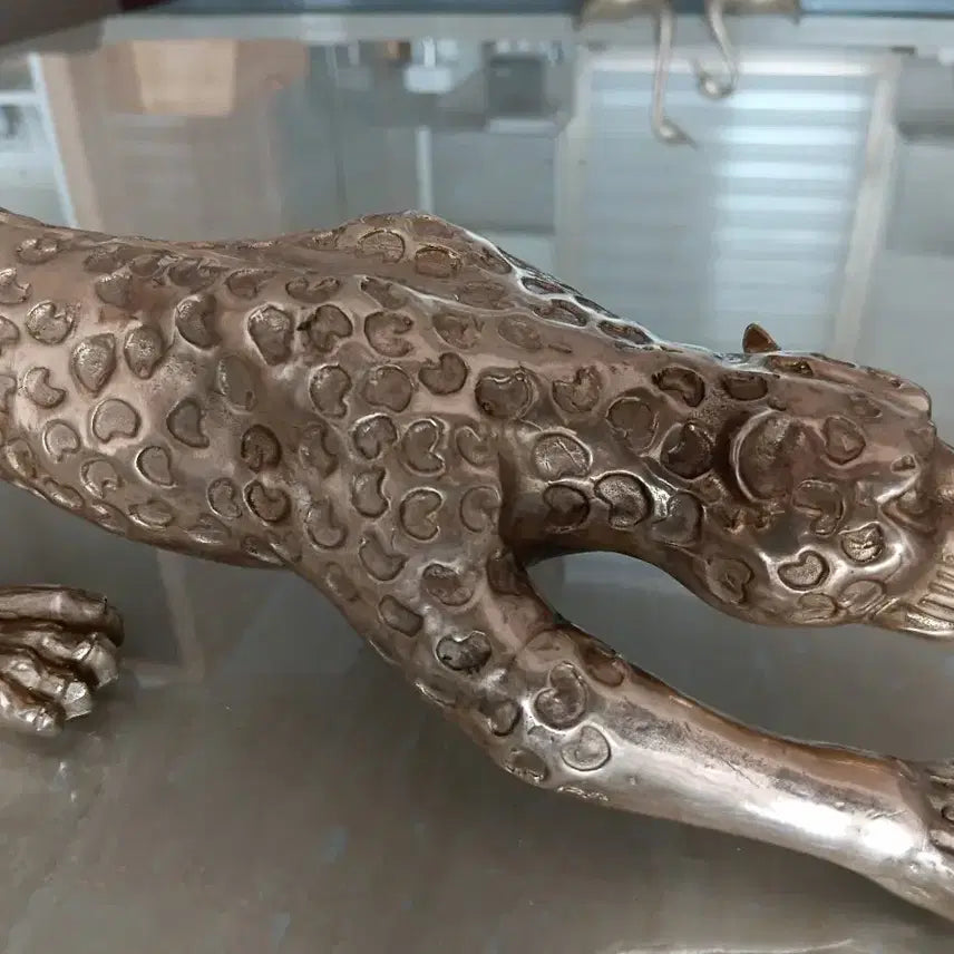 [BUNJANG] Brass Leopard Ornament / 황동 표범 장식품 인테리어소품