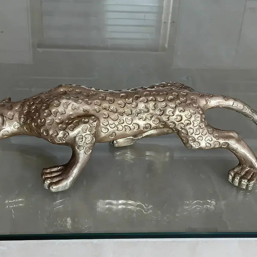[BUNJANG] Brass Leopard Ornament / 황동 표범 장식품 인테리어소품