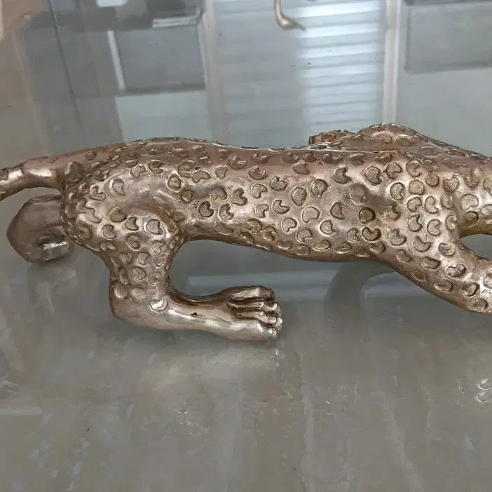 [BUNJANG] Brass Leopard Ornament / 황동 표범 장식품 인테리어소품