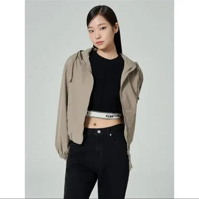 [SOLD OUT] 에잇세컨즈 블루종 후드 점퍼 집업 베이지