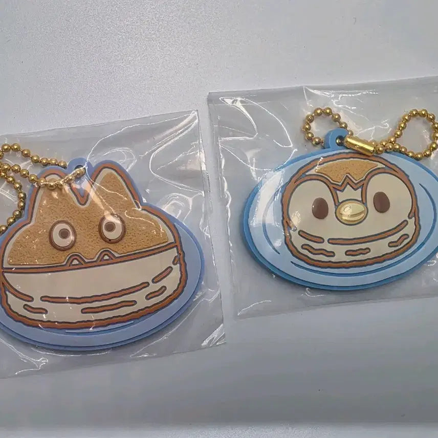 [BUNJANG] Pokepeace Pancake Rubber Charm - Pengdori Bundle Set / 미개봉 포케피스 팬케이크 러버챰 먹고자 펭도리 2개 일괄