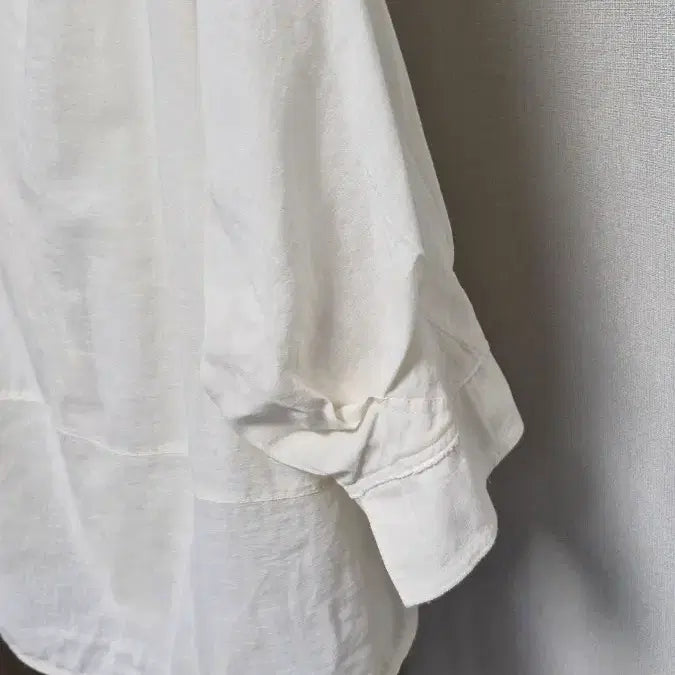 [SOLD OUT] 시스템한섬(오버핏55) 린넨블렌드 오버핏셔츠블라우스