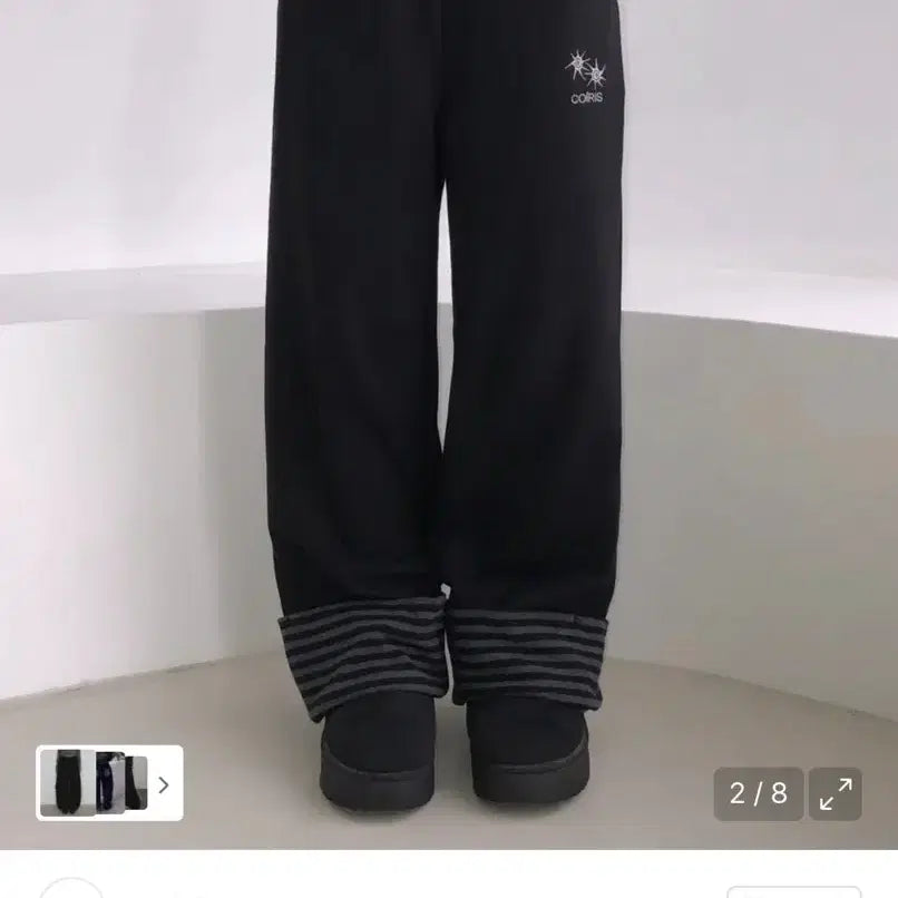 [BUNJANG] Coiris Striped Sweat Pants / 코이리스 셀링 셋업 배색 스트라이프 포인트 스웻 팬츠
