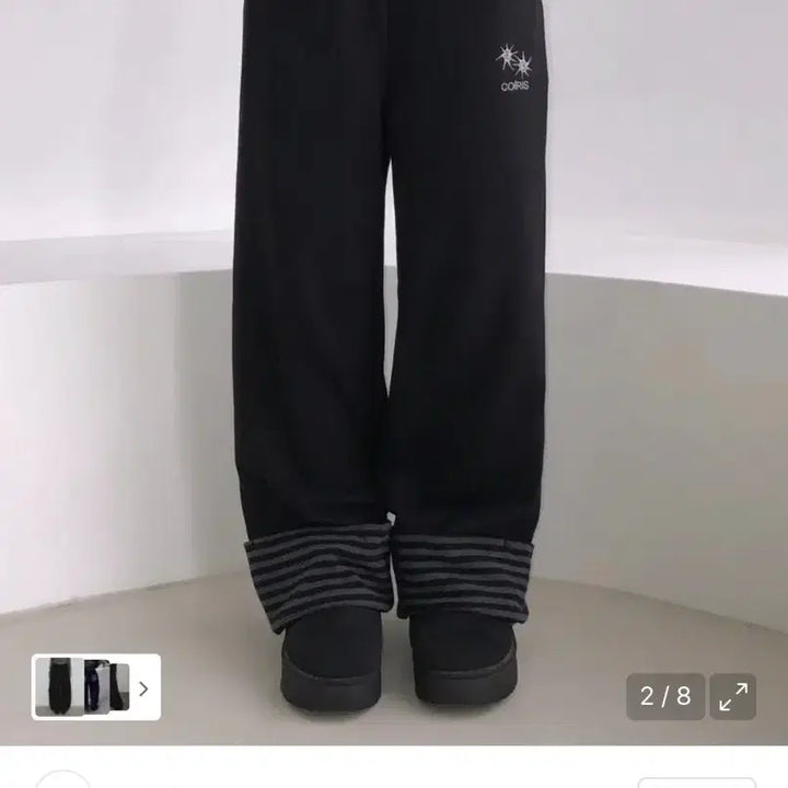 [BUNJANG] Coiris Striped Sweat Pants / 코이리스 셀링 셋업 배색 스트라이프 포인트 스웻 팬츠