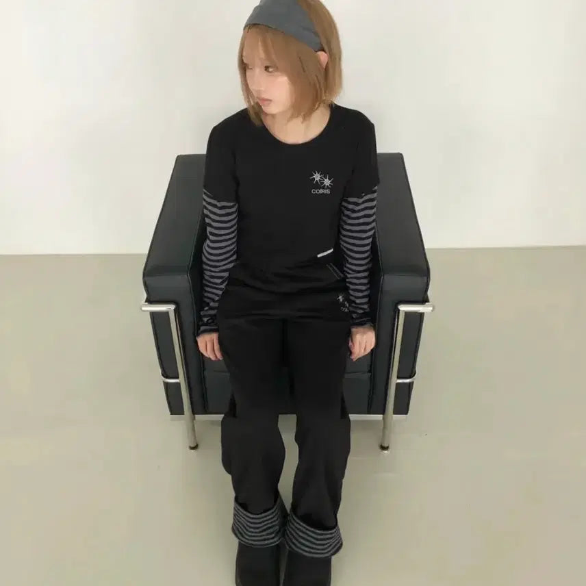 [BUNJANG] Coiris Striped Sweat Pants / 코이리스 셀링 셋업 배색 스트라이프 포인트 스웻 팬츠