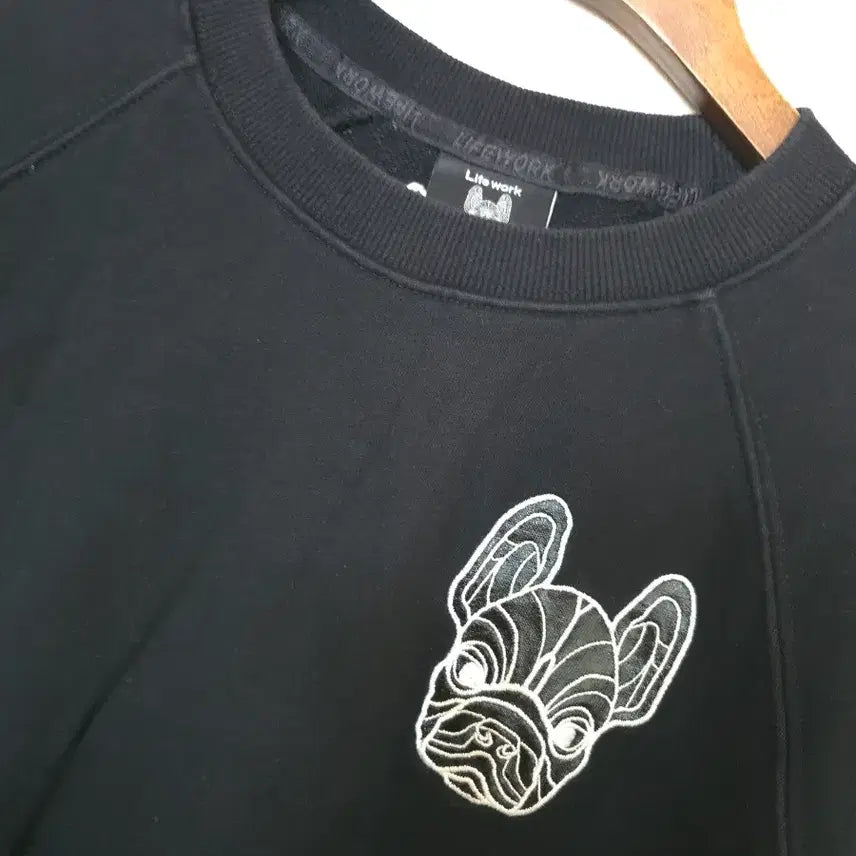 [BUNJANG] Life Work Black Sweatshirt / 라이프워크 맨투맨