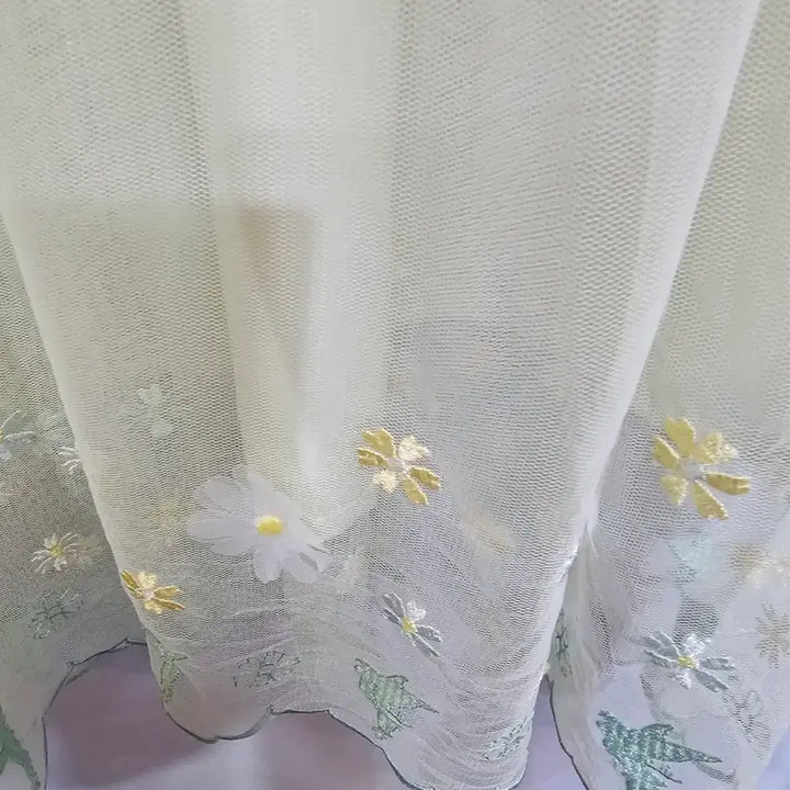 [BUNJANG] Disney Floral Embroidered Long Skirt / 디즈니  스커트