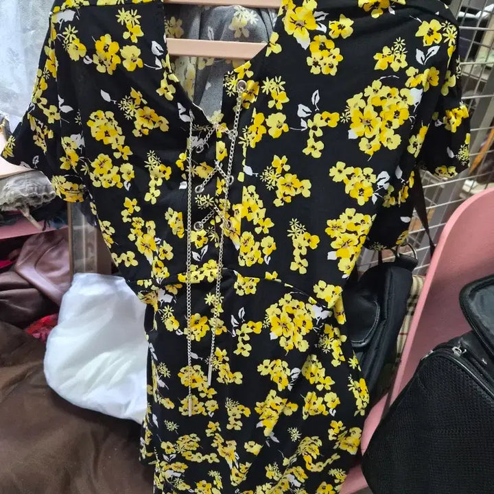 [BUNJANG] Michael Kors Floral Pattern Midi Dress / 마이클코어스프로럴패턴원피스