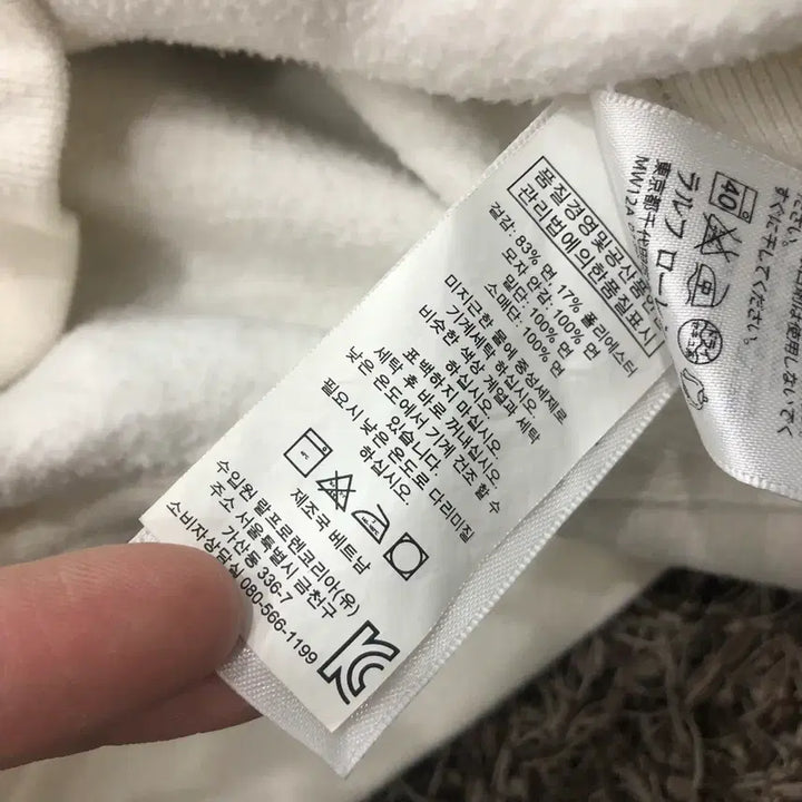 [SOLD OUT] XL 폴로 랄프로렌 빅포니 화이트 체크 투웨이 후드집업